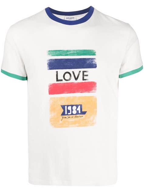 yves saint laurent love 1984 t shirt|Yves Saint Laurent T.